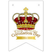 Bannière À Fanions Couronne du jour du couronnement (Troisième drapeau)