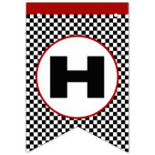 Bannière À Fanions Course voiture course fête d'anniversaire (Deuxième drapeau)