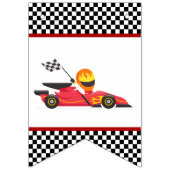 Bannière À Fanions Course voiture course fête d'anniversaire (Premier drapeau)