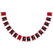 Bannière À Fanions Coute Polka point Ladybug Daisy Flower fête d'anni (Tout)