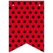 Bannière À Fanions Coute Polka point Ladybug Daisy Flower fête d'anni (Premier drapeau)