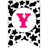 Bannière À Fanions Cowgirl First Rodeo rose (Troisième drapeau)