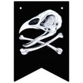 Bannière À Fanions Crâne de coq et os croisés (Premier drapeau)
