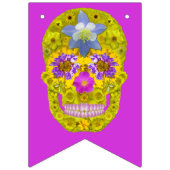 Bannière À Fanions Crâne de fleurs 3 (Troisième drapeau)