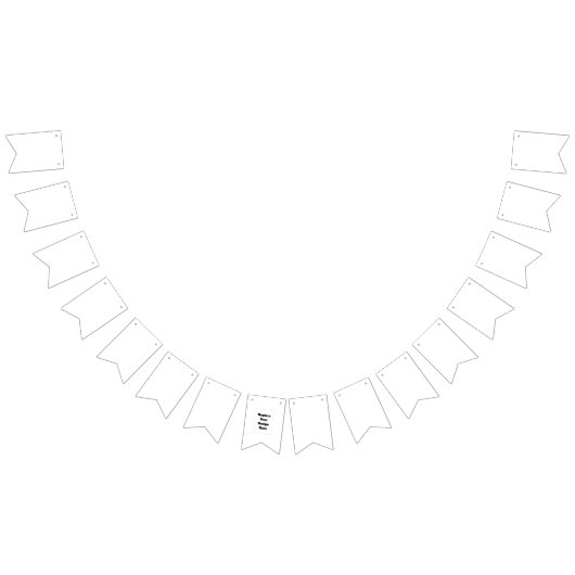 Bannière À Fanions Create Your Own white  (Tout)