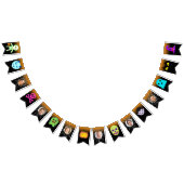 Bannière À Fanions Custom 6 Photo Halloween Party Happy Halloween fun (Tout)