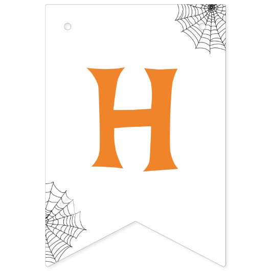 Bannière À Fanions Cute Back chat Fête d'anniversaire d'Halloween (Deuxième drapeau)