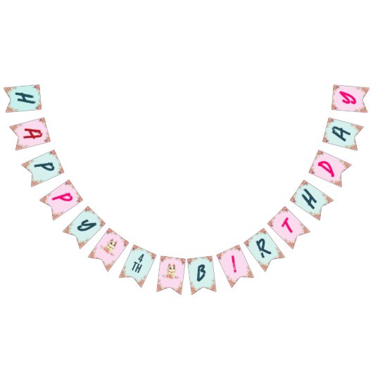 Bannière À Fanions Cute Cat Kitten Theme Fête d'anniversaire pour enf (Tout)