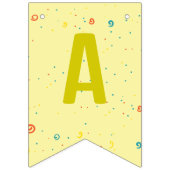 Bannière À Fanions Cute Chien Chiot Puppy Theme Fête d'Anniversaire d (Troisième drapeau)