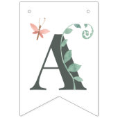 Bannière À Fanions Cute Dinosaur Jungle Aquarelle garçon Joyeux anniv (Troisième drapeau)