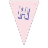 Bannière À Fanions Cute Girly Pastel Cupcake Rose Joyeux Anniversaire (Deuxième drapeau)