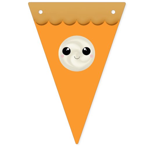 Bannière À Fanions Cute Kawaii Citrouille Pie Automne Thanksgiving Au (Premier drapeau)