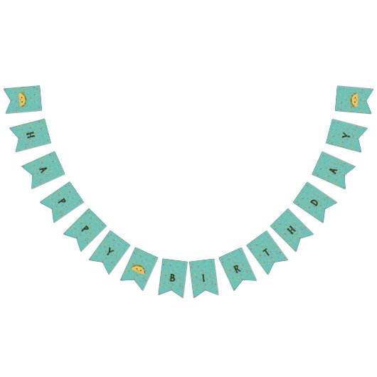 Bannière À Fanions Cute Kawaii Taco Joyeux anniversaire (Tout)