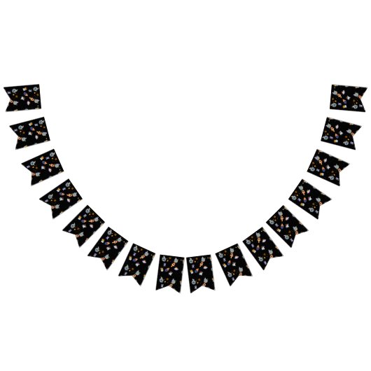 Bannière À Fanions Cute space kitten in the galaxy (Tout)