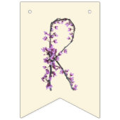 Bannière À Fanions De miss à mme - boho floral (Deuxième drapeau)