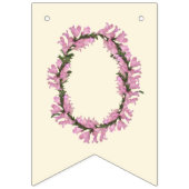 Bannière À Fanions De miss à mme - boho floral (Troisième drapeau)