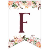 Bannière À Fanions De Miss à Mrs Banner, Boho (Premier drapeau)