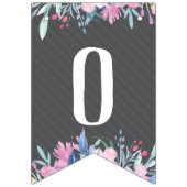 Bannière À Fanions De Miss à Mrs Banner, Floral (Troisième drapeau)