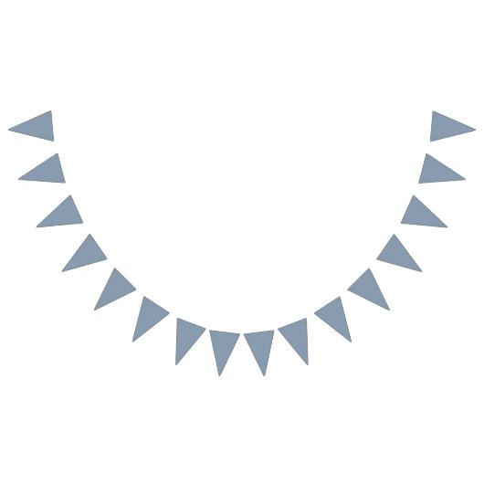 Bannière À Fanions Décor Mariage bleu foncé (Tout)