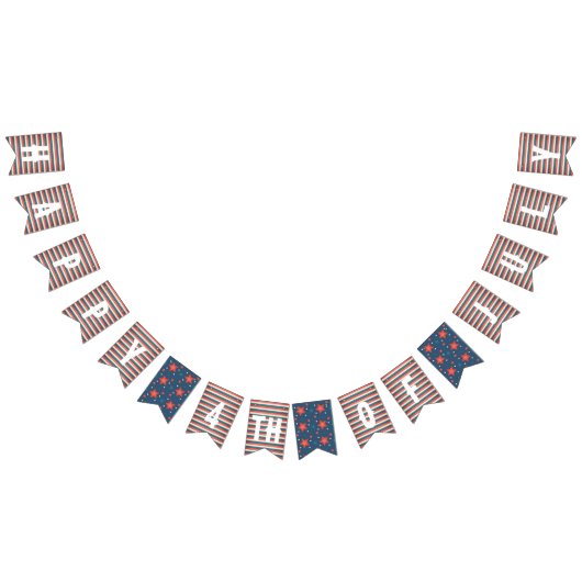 Bannière À Fanions Décoration 4 juillet (Tout)