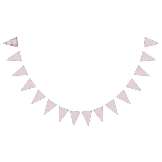 Bannière À Fanions Délicat, répétitif, rose clair et bleu clair (Tout)