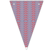 Bannière À Fanions Délicat, répétitif, rose clair et bleu clair (Deuxième drapeau)