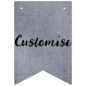 Bannière À Fanions Dénim Banner Flags personnalisables (Premier drapeau)