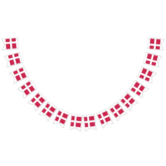 Bannière À Fanions Denmark Flag Emblem (Tout)