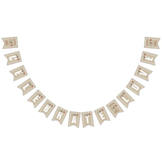 Bannière À Fanions Des hivers simples avec cardinal | Célébrer l'amou (Tout)