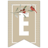 Bannière À Fanions Des hivers simples avec cardinal | Célébrer l'amou (Troisième drapeau)