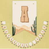 Bannière À Fanions Desert Cactus Baby shower sud-ouest, Anniversaire