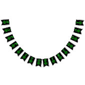 Bannière À Fanions Design de noeud Celtique irlandais vert brillant s (Tout)