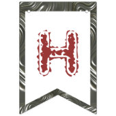 Bannière À Fanions Design floral (Deuxième drapeau)
