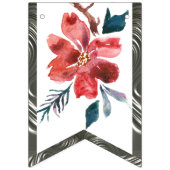 Bannière À Fanions Design floral (Premier drapeau)