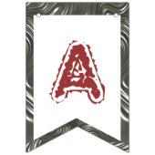 Bannière À Fanions Design floral (Troisième drapeau)