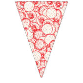 Bannière À Fanions Design textile complexe avec rouge, or et (Troisième drapeau)