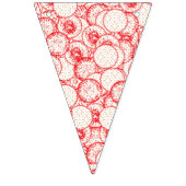 Bannière À Fanions Design textile complexe avec rouge, or et (Deuxième drapeau)