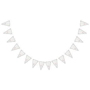 Bannière À Fanions dessin d'un oiseau avec des fleurs dessus