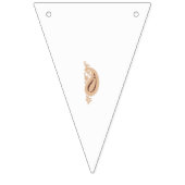 Bannière À Fanions dessin d'une fleur avec des feuilles (Deuxième drapeau)