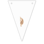 Bannière À Fanions dessin d'une fleur avec des feuilles (Premier drapeau)