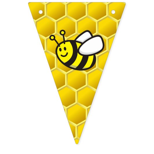 Bannière À Fanions Dessin sur les abeilles (Deuxième drapeau)