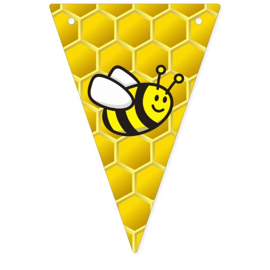 Bannière À Fanions Dessin sur les abeilles (Premier drapeau)
