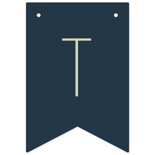 Bannière À Fanions Deux Moon Navy Blue Boy 2e anniversaire (Troisième drapeau)