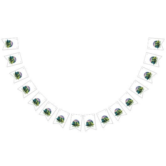 Bannière À Fanions Deux petits dinos (Tout)