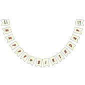 Bannière À Fanions Deux voitures de course rétro rapide deuxième anni (Tout)