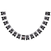 Bannière À Fanions Diamond mariage 60e anniversaire photo noir (Tout)