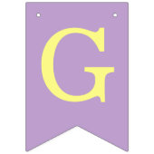 Bannière À Fanions Dieu Béni 6 Lettres Garçon Baptême pourpre Communi (Premier drapeau)