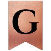 Bannière À Fanions Dieu Béni Rose Or Noir Confirmation religieuse (Deuxième drapeau)