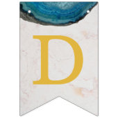 Bannière À Fanions Dieu Nom Béni Bleu Geode Garçon Baptême Communion (Troisième drapeau)