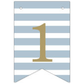 Bannière À Fanions Dimensions minimes Anniversaire personnalisé (Premier drapeau)